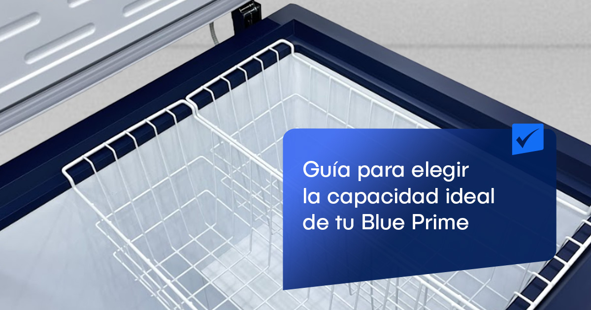 Selecciona la congeladora de gran capacidad ideal para negocio con la Blue Prime