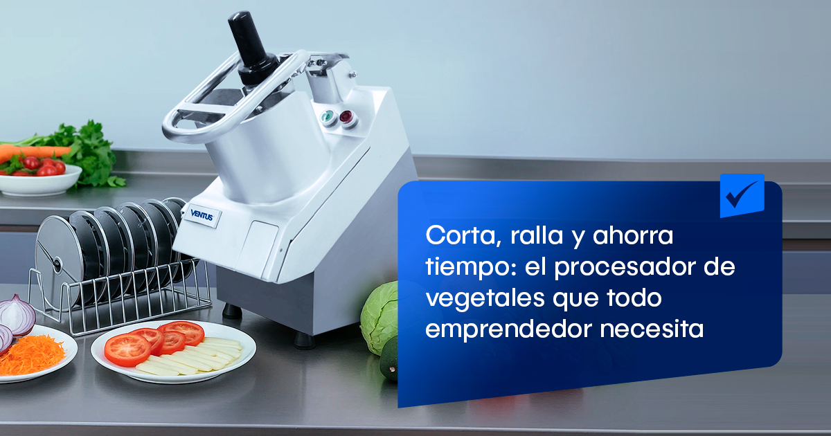 Corta, ralla y ahorra tiempo: el procesador de vegetales que todo emprendedor necesita