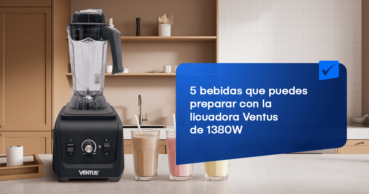 5 bebidas que puedes preparar con la licuadora Ventus de 1380W