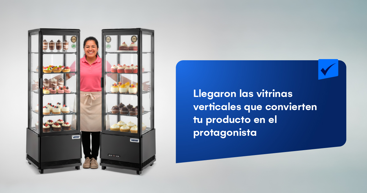 Llegaron las vitrinas verticales que convierten tu producto en el protagonista