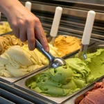 Heladería que cuenta con una correcta temperatura en ambientes.